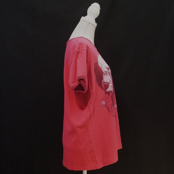 Disney Studio Collection Vintage Cruella Pink Graphic Tee Women’s XL - Picture 3 of 8